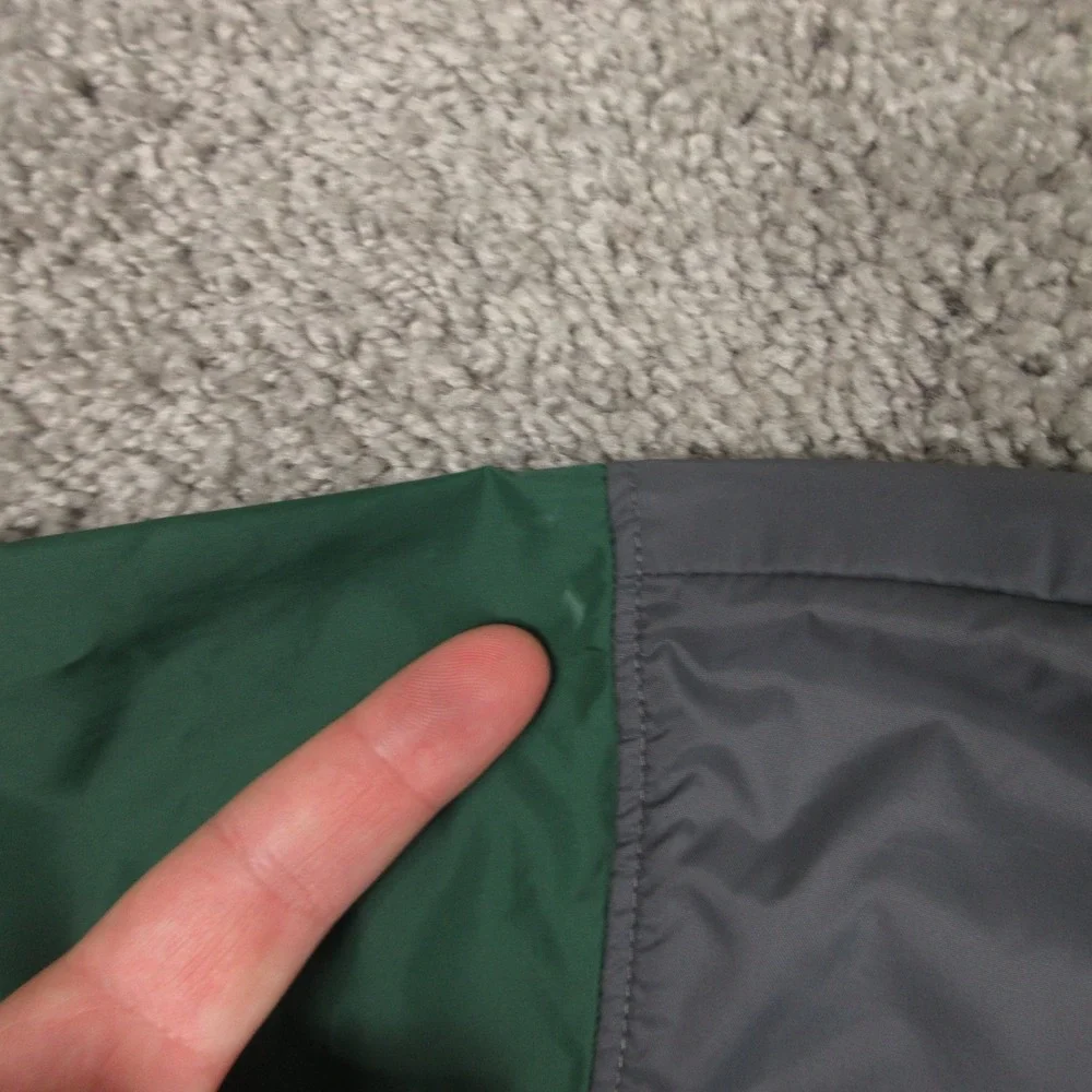 Miami‎ Hurricanes Jacket Mens Large Green Columbia Windbreaker Logo College